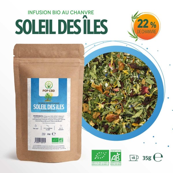 Tisane CBD bio soleil des îles | POP CBD