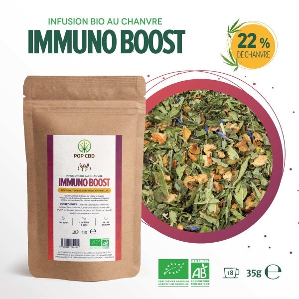 Tisane CBD bio immuno boost | POP CBD