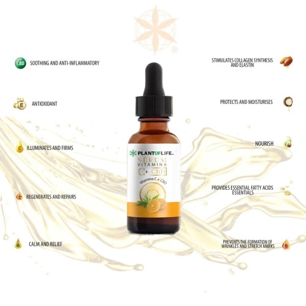 Sérum CBD Vitamine C Plant of Life 30ml