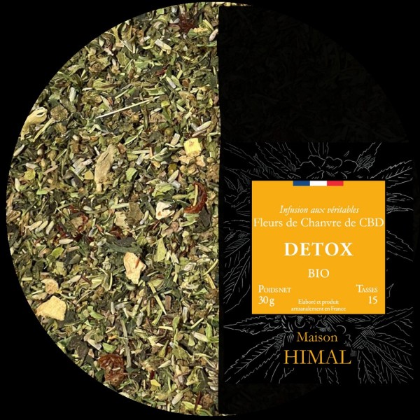 Tisane CBD bio détox - en vrac | MAISON HIMAL