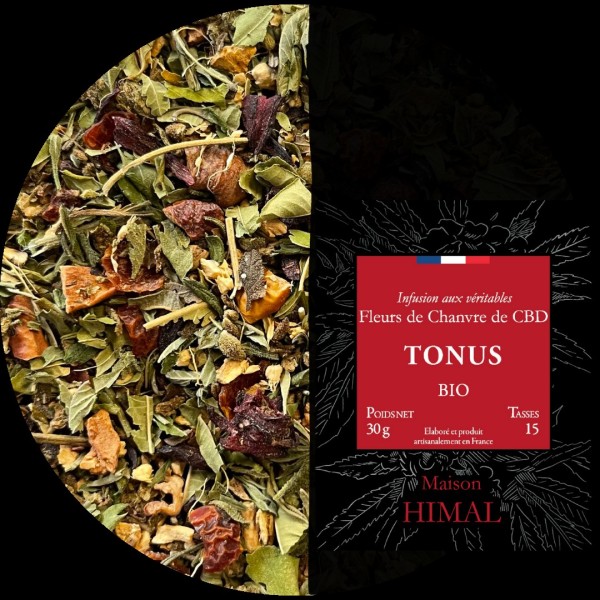 Tisane CBD bio tonus - en vrac | MAISON HIMAL