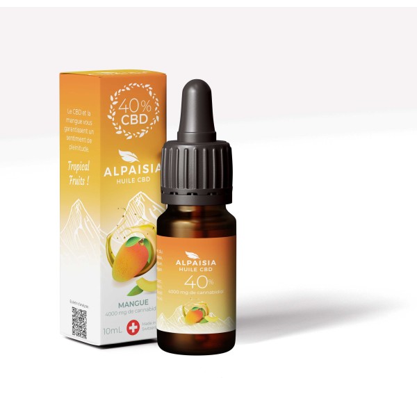 Huile CBD 40% broad spectrum mangue | ALPAISIA