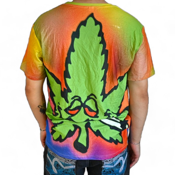 T-shirt Cannabis Multicolore