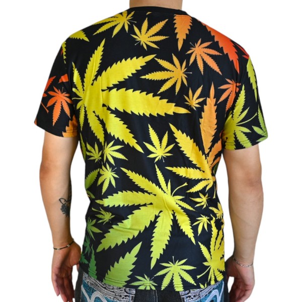 T-shirt Cannabis Multicolore