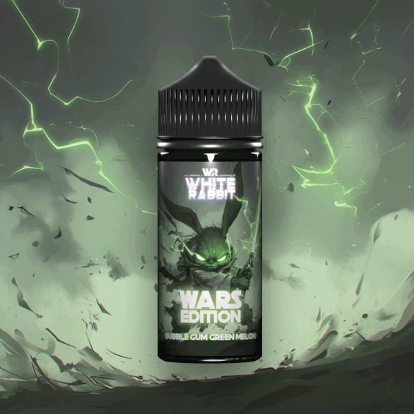 E-Liquide White Rabbit Wars Edition Bubble Gum Green Melon