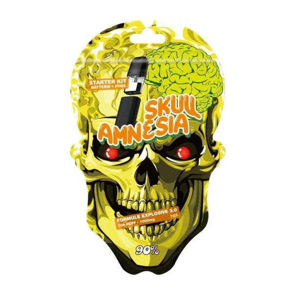 Starter Kit Skull Amnesia Batterie + Pod 90% MCPN