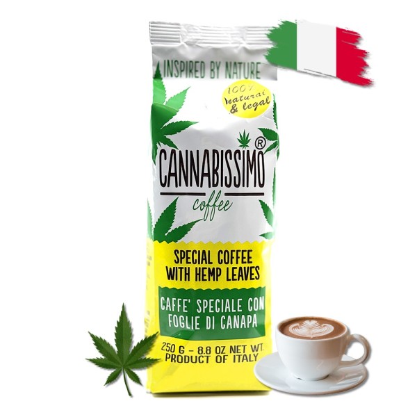 Café feuilles de chanvre - moulu | CANNABISSIMO