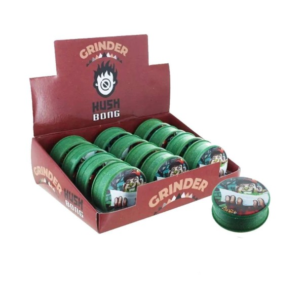 Boîte de 12 Grinders en chanvre biodégradable vert Rolling 50mm