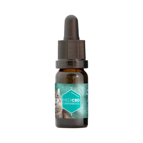 Huile CBD 5% full spectrum chat | MEDICBD