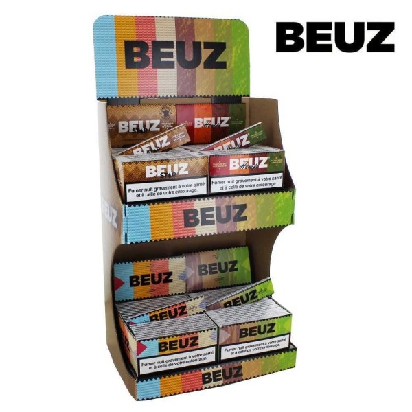 Pack Beuz - 4 Boîtes de Feuilles Slim + Présentoir