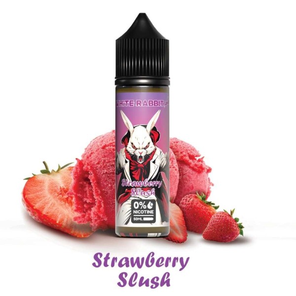 E-liquide White Rabbit Strawberry Slush 0% 50ml