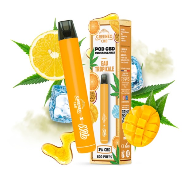 Pod CBD Rechargeable Eau Tropicale | GREENEO