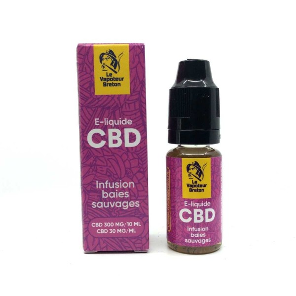 E-liquide CBD baies sauvages 300mg | LE VAPOTEUR BRETON