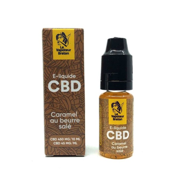 E-liquide CBD caramel 450mg | LE VAPOTEUR BRETON