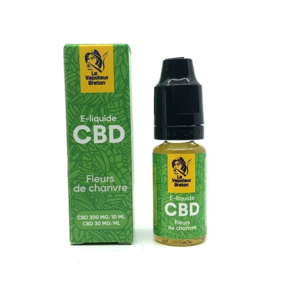 E-liquide CBD fleurs de chanvre 300mg | LE VAPOTEUR BRETON