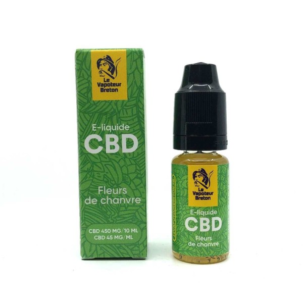 E-liquide CBD fleurs de chanvre 450mg | LE VAPOTEUR BRETON