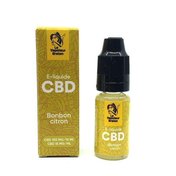 E-liquide CBD bonbon citron 150mg | LE VAPOTEUR BRETON