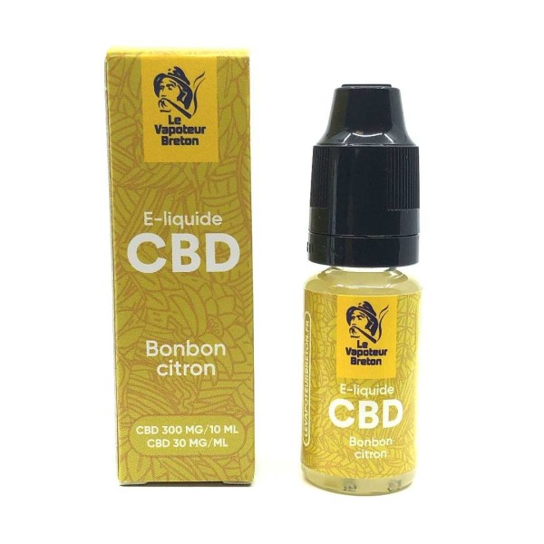 E-liquide CBD bonbon citron 300mg | LE VAPOTEUR BRETON